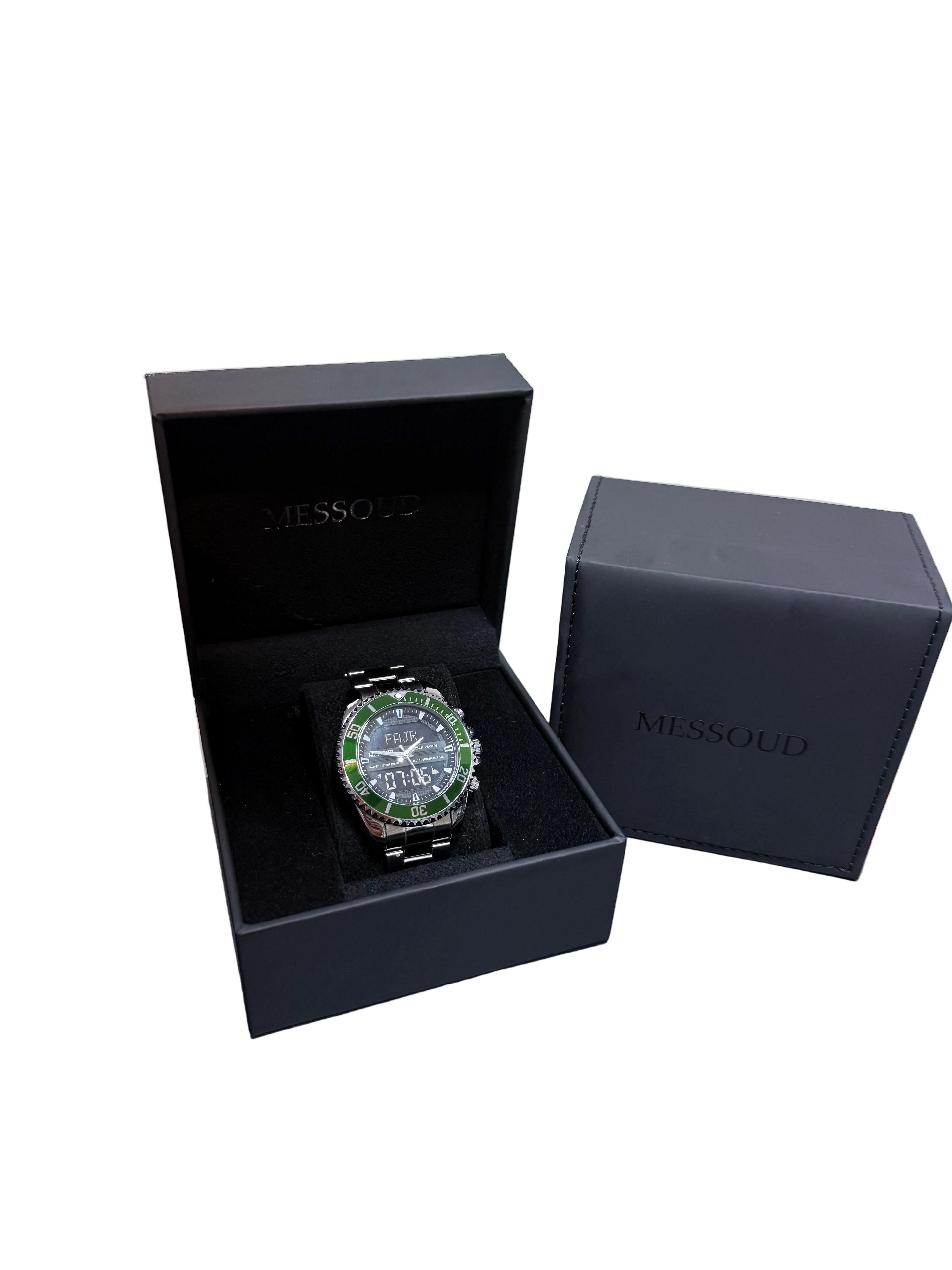 Azan watch - Emerald Steel