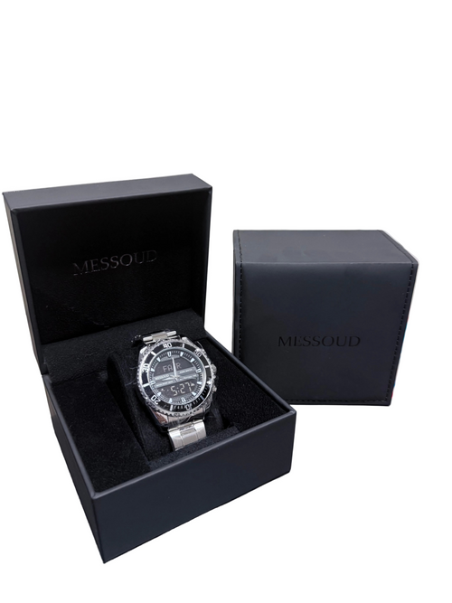 Azan horloge - Obsidian Steel